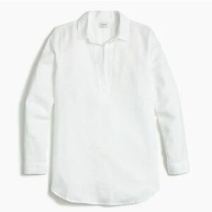 J. Crew High Low Linen/Cotton Tunic